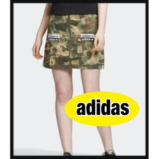 adidas アディダス　ミニスカート　迷彩(ミニスカート)