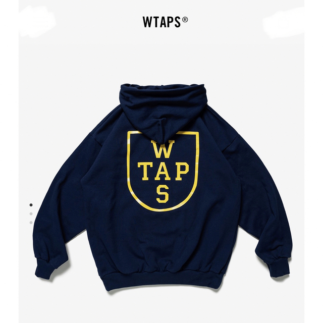 W)taps(ダブルタップス)のWTAPS 2022FW CRST HOODY BLACK XLサイズ メンズのトップス(パーカー)の商品写真