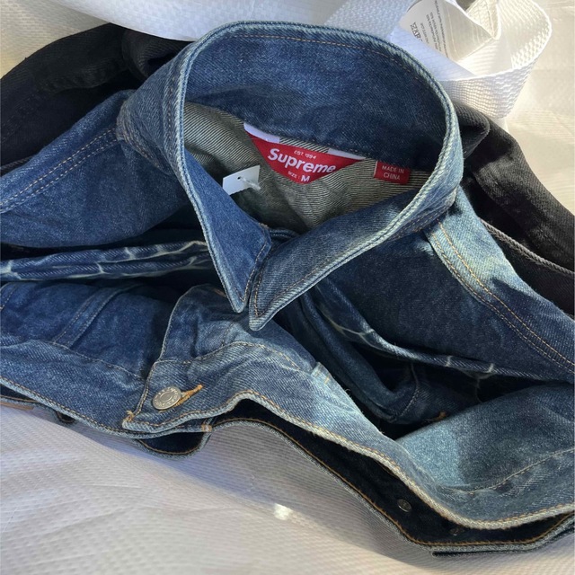 高い素材】 supreme shibori denim trucker jacket imgs.ca