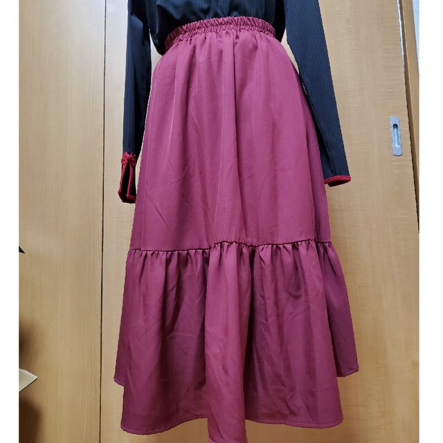 axes femme(アクシーズファム)のaxes femme チャイナ服 中華 可愛い ロリータ チャイナ スカート 赤 レディースのレディース その他(セット/コーデ)の商品写真