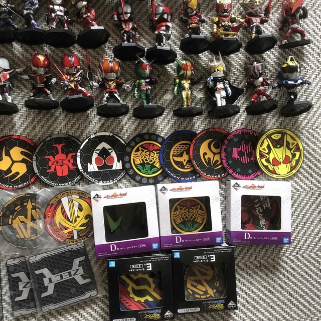 仮面ライダー一番くじ ディフォル 72体セット コースターおまけ付き-