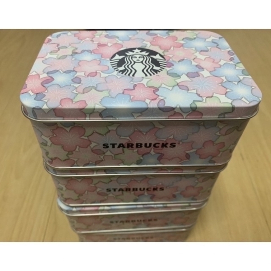 Starbucks Coffee(スターバックスコーヒー)の2/末〆◎花柄スターバックス桜クッキー空き缶可愛い限定マグカップ箱タンブラー好 インテリア/住まい/日用品のキッチン/食器(収納/キッチン雑貨)の商品写真