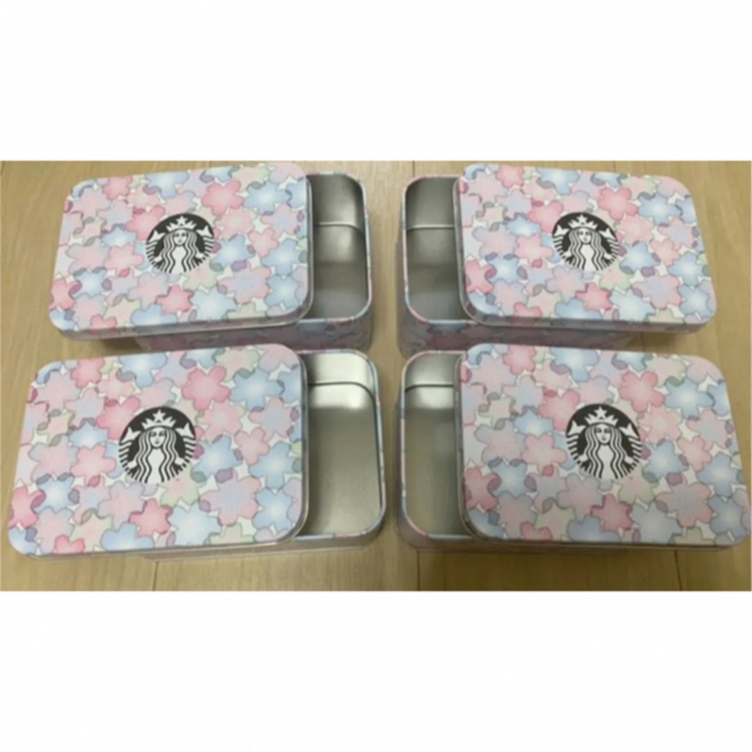 Starbucks Coffee(スターバックスコーヒー)の2/末〆◎花柄スターバックス桜クッキー空き缶可愛い限定マグカップ箱タンブラー好 インテリア/住まい/日用品のキッチン/食器(収納/キッチン雑貨)の商品写真