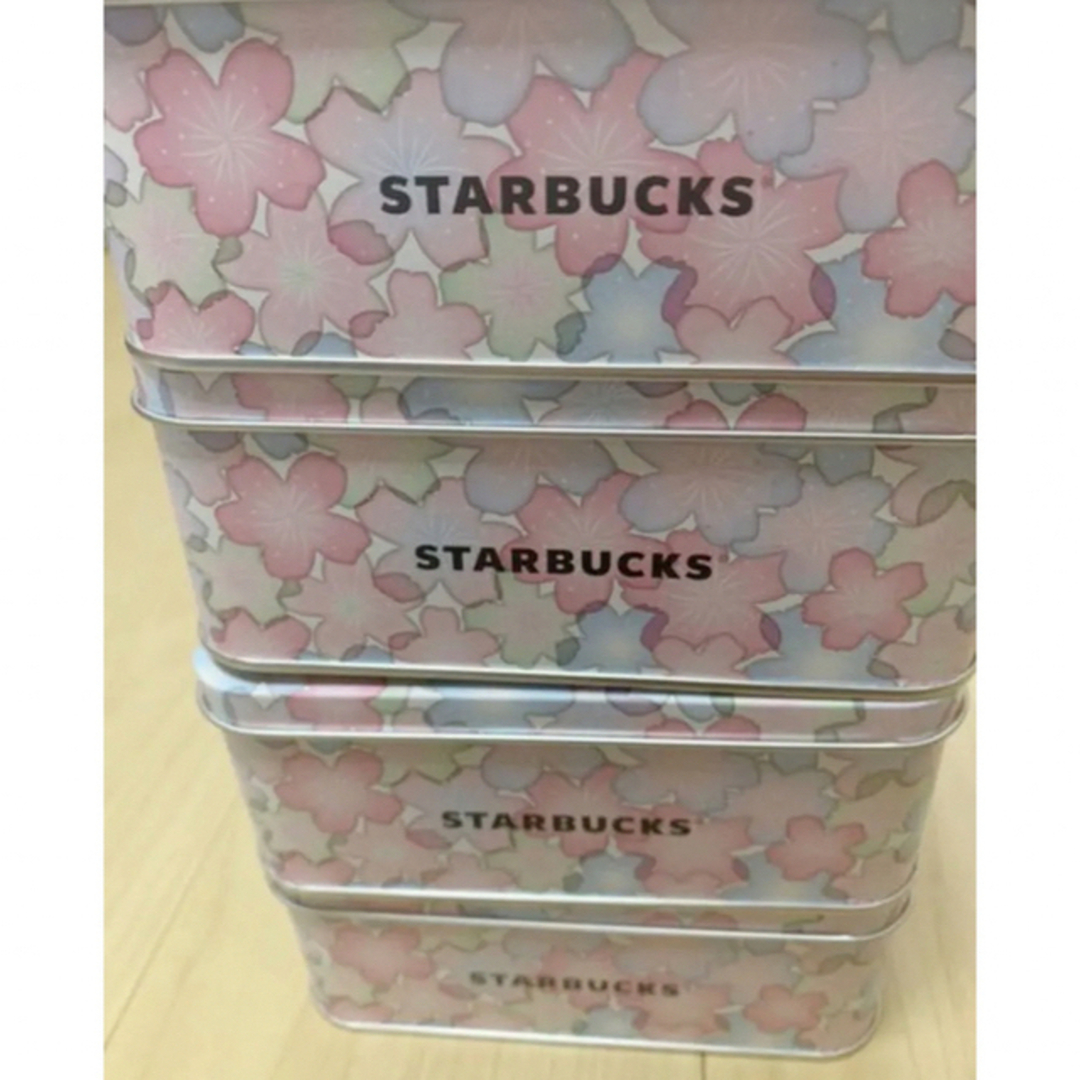 Starbucks Coffee(スターバックスコーヒー)の2/末〆◎花柄スターバックス桜クッキー空き缶可愛い限定マグカップ箱タンブラー好 インテリア/住まい/日用品のキッチン/食器(収納/キッチン雑貨)の商品写真