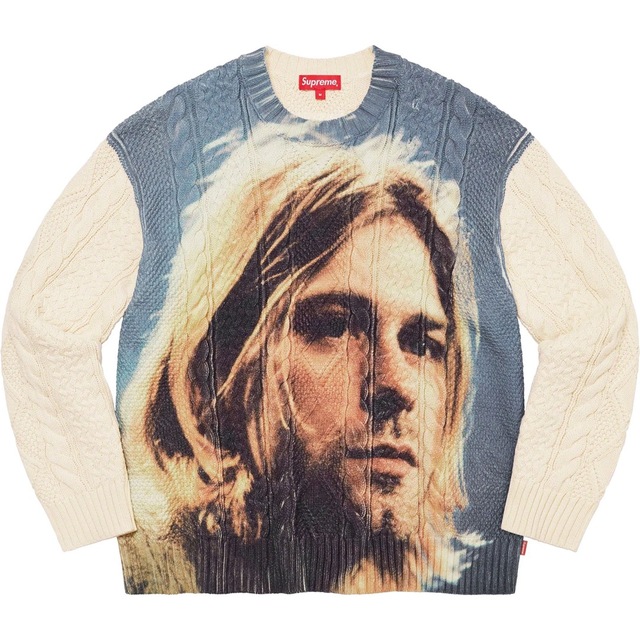 【 White L 】 Kurt Cobain Sweater カートコバーン