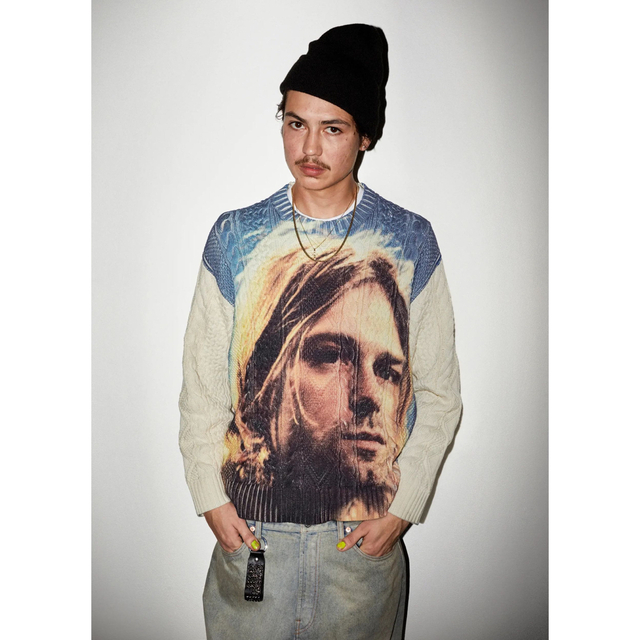 新品 Lサイズ Supreme Kurt Cobain Sweater