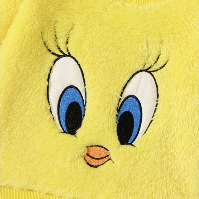 Tweety もこもこトレーナー Looney Tunes 長袖 キッズ/ベビー/マタニティのベビー服(~85cm)(トレーナー)の商品写真