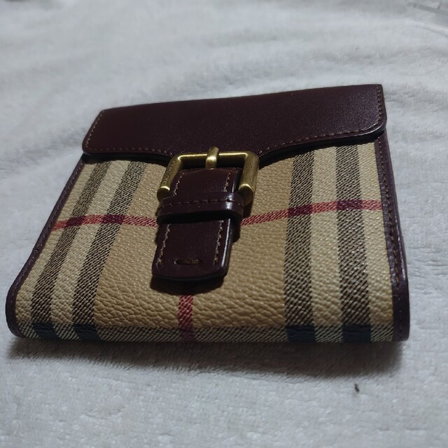 バーバリー Wホック 財布 二つ折り ミニ財布 レディース メンズ