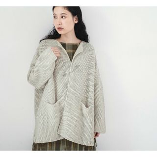 ichi - ichi 鹿の子 カーディガン ナチュラルの通販 by siun's shop