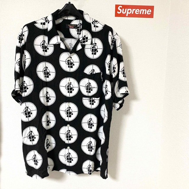 Supreme 18SS Public Enemy Rayon Shirt L 新しいエルメス www
