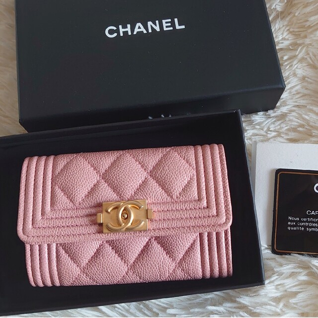 CHANEL - ボーイシャネル カードケース コインケース 名刺入れ ピンク