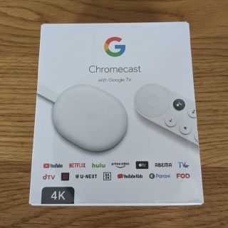 グーグル(Google)の【新品未開封】Chromecast with Google TV 4K Snow(その他)