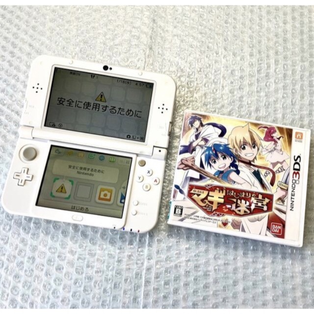 NEWニンテンドー3DS LL パールホワイト 白 本体 ソフト付き - www