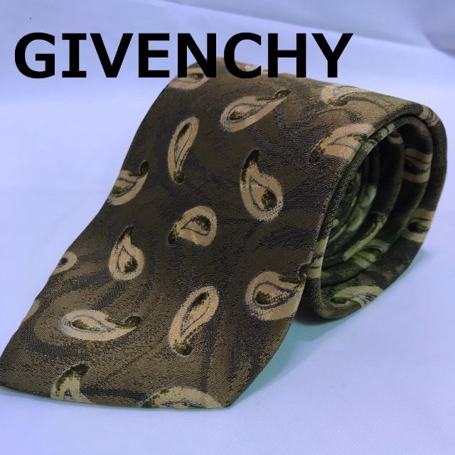 GIVENCHY - ★GIVENCHY/ジバンシイ★イタリア製総柄 シルク ネクタイ/オリーブ系の通販 by ハナちゃんshop｜ジバンシィ