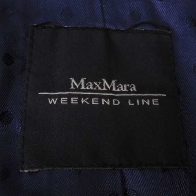 Max Mara(マックスマーラ)の美品 maxmaraWEEKEND マックスマーラ コート 1点 ブルー 40 ウール100% チェスター 裏地ドット柄 アウター レディース AU1318B15 レディースのジャケット/アウター(ロングコート)の商品写真