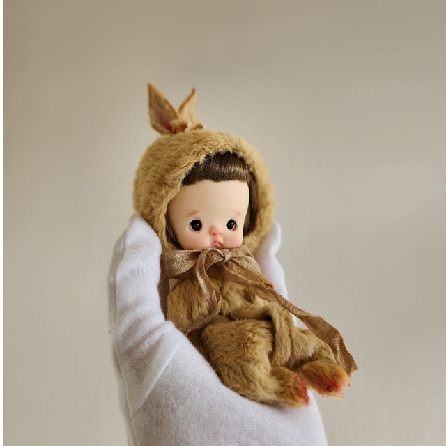 ②野うさぎ♡ほっぺちゃん ハンドメイドのぬいぐるみ/人形(人形)の商品写真