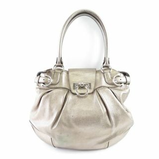 フェラガモ(Ferragamo)の美品 Salvatore Ferragamo フェラガモ マリッサ ハンドバッグ 1点 ゴールド ガンチーニ レディース AM3914C(ハンドバッグ)