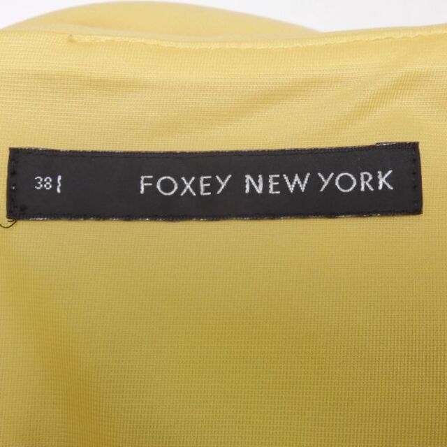 FOXEY(フォクシー)のFOXEY NEW YORK フォクシー レディエンパイア 27879 ノースリーブ ワンピース 1点 イエロー 38 ポリエステル他 レディース AY3215A60 レディースのワンピース(ミニワンピース)の商品写真