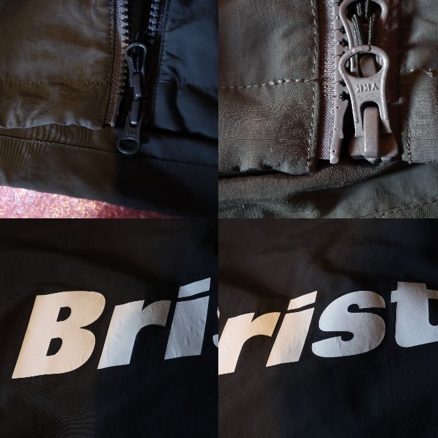 NYLON HOODED BLOUSON FCRBナイロンフーデッドブルゾン灰M