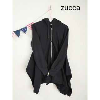 zucca  ジップアップパーカー　ブラック