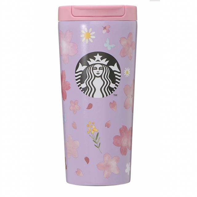 Starbucks Coffee(スターバックスコーヒー)のSAKURA2021ステンレスタンブラーパールラベンダー　355ml インテリア/住まい/日用品のキッチン/食器(タンブラー)の商品写真