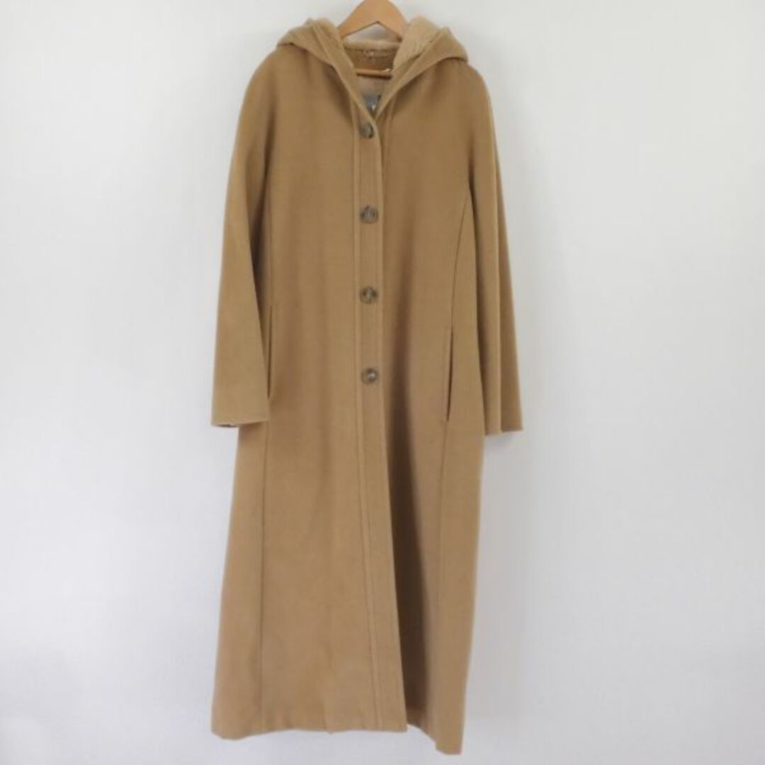 MAXMARA マックスマーラ フード付きコート 1点 ブラウン 38 ヴァージン