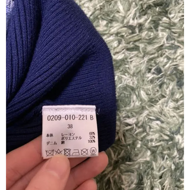 美品☆激レア☆完売品☆ダブスタ Sov. デニムドッキングニット38-