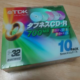 ティーディーケイ(TDK)のCD-R　タフネスCD-R　700MB カラーディスク　カラーケース　10パック(その他)