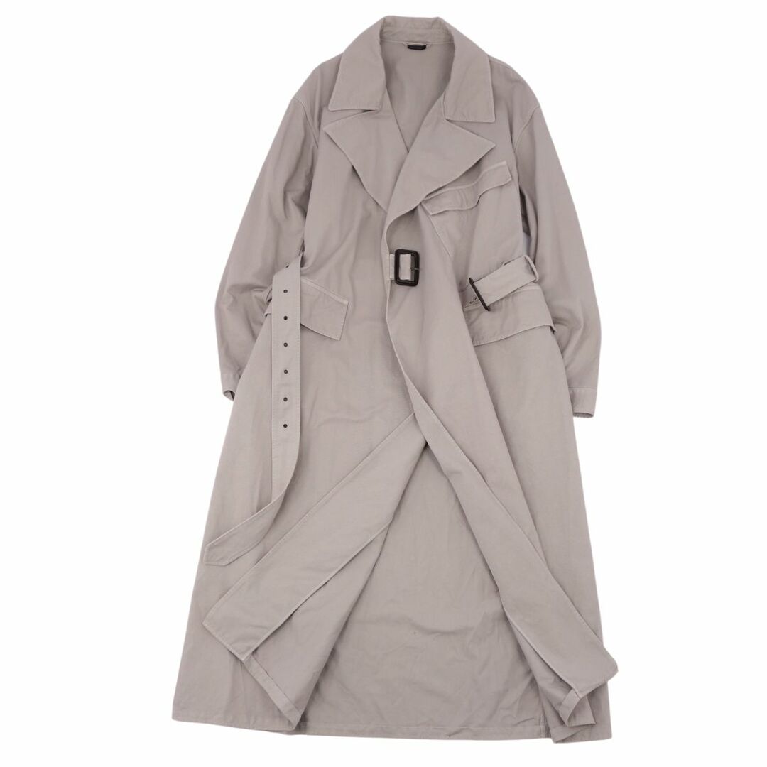 ジルサンダー JIL SANDER 17SS 1stルック コート タイロッケンコート トレンチコート メンズ コットン ロングコート アウター 50(L相当) グレー