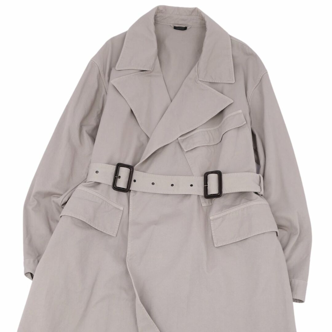 ジルサンダー JIL SANDER 17SS 1stルック コート タイロッケンコート トレンチコート メンズ コットン ロングコート アウター 50(L相当) グレー
