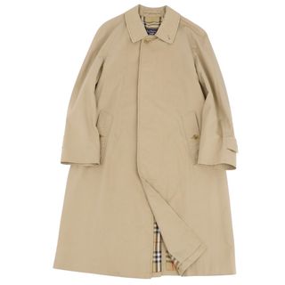 バーバリー(BURBERRY)の美品 Vintage バーバリー Burberrys コート ステンカラーコート バルマカーンコート 英国製 メンズ コットン アウター 古着 42(S相当) ベージュ(ステンカラーコート)