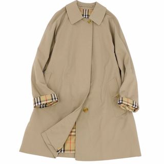 バーバリー(BURBERRY)のVintage バーバリー Burberrys コート ステンカラーコート バルマカーンコート 英国製 レディース コットン アウター 古着 12(L相当) ベージュ(その他)