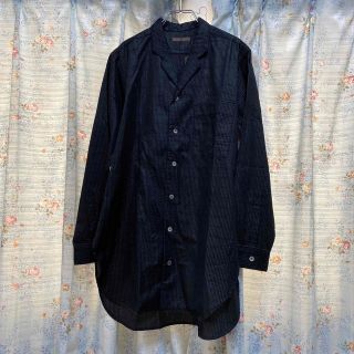 ヨウジヤマモト(Yohji Yamamoto)のヨウジヤマモト  80's 透け感オープンカラーシャツ(シャツ)