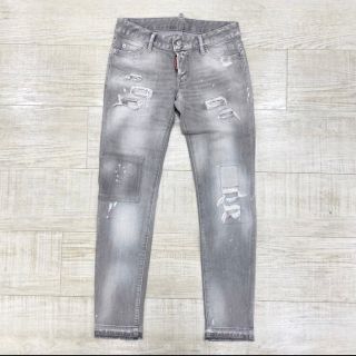 21aw 未使用 DSQUARED2 クラッシュ リペア加工 スキニー デニム