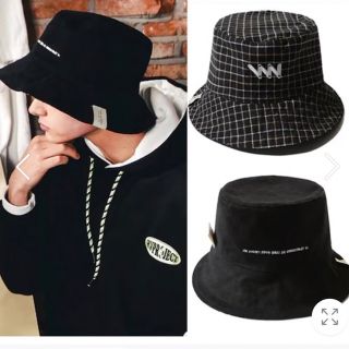 BTSジョングク着用Tea Time Bucket Hat SYAC7132 (ハット)