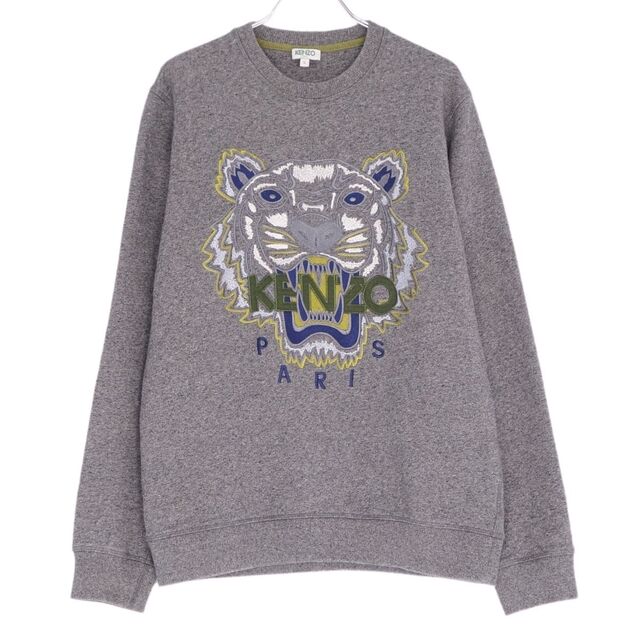 KENZO 刺繍 スウェット グリーン 美品 タイガー