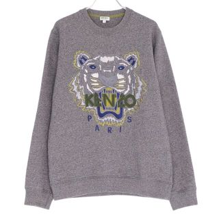 ケンゾー(KENZO)の美品 ケンゾー KENZO スウェット トレーナー ロングスリーブ 刺繍 コットン トップス メンズ S グレー/グリーン/ネイビー/ホワイト/ブラウン(スウェット)