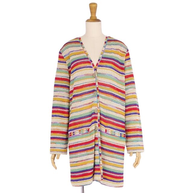 美品 ミッソーニ MISSONI ニット カーディガン チュニック ロング