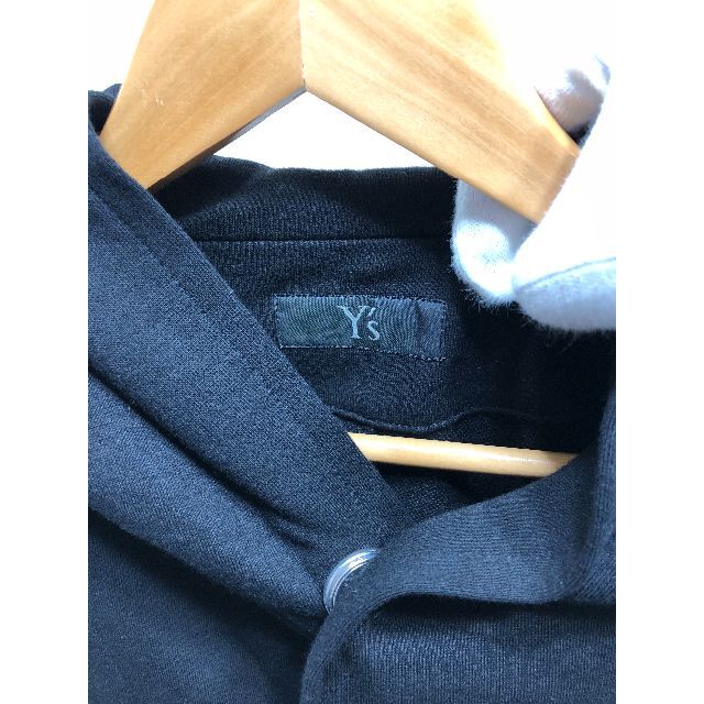 210281● Y's スウェット ポンチョ コート 1 ブラック ジャケット メンズのジャケット/アウター(その他)の商品写真