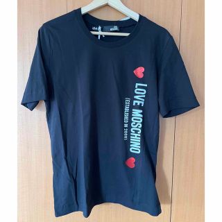 モスキーノ(MOSCHINO)の値下げMOSCHINO (モスキーノ) Tシャツ　黒　L(Tシャツ(半袖/袖なし))