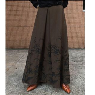 Ameri VINTAGE - AMERI / EMBROIDERY TUCK FLARED SKIRTの通販 by maru