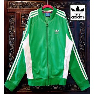 アディダス(adidas)のアディダス レア配色 ヴィンテージ グリーン ブルゾン ジャージ パーカー(ジャージ)