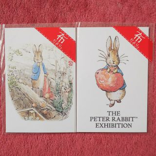 ピーターラビット(PETER RABBIT（TM）)の【限定品】ピーターラビット ポストカード2枚(使用済み切手/官製はがき)