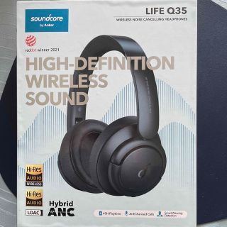 アンカー(Anker)の【中古品】soundcore life q35 ブルー(ヘッドフォン/イヤフォン)