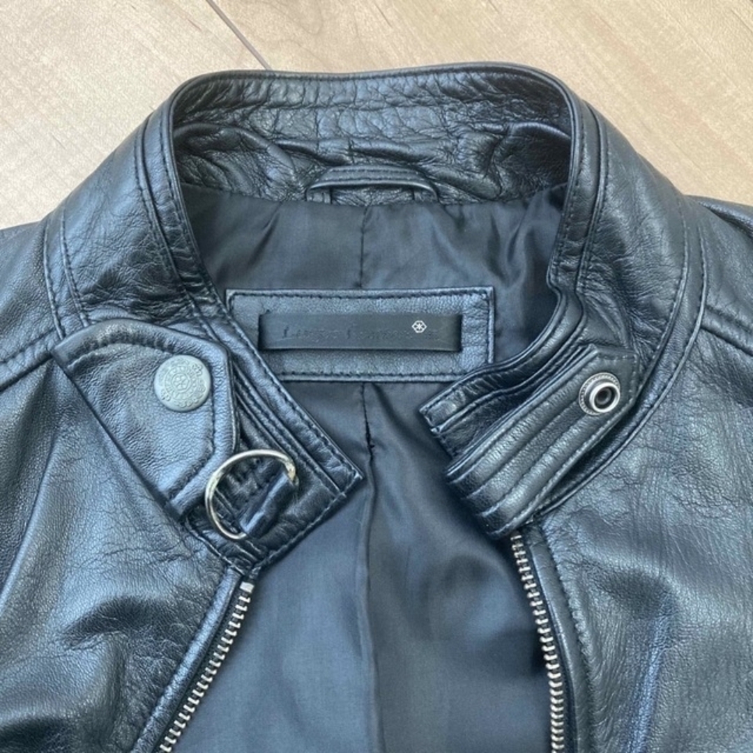 Liugoo Leathers(リューグーレザーズ)の【本革】ライダースジャケット メンズ プレミアムシープレザー SRS07シングル メンズのジャケット/アウター(レザージャケット)の商品写真