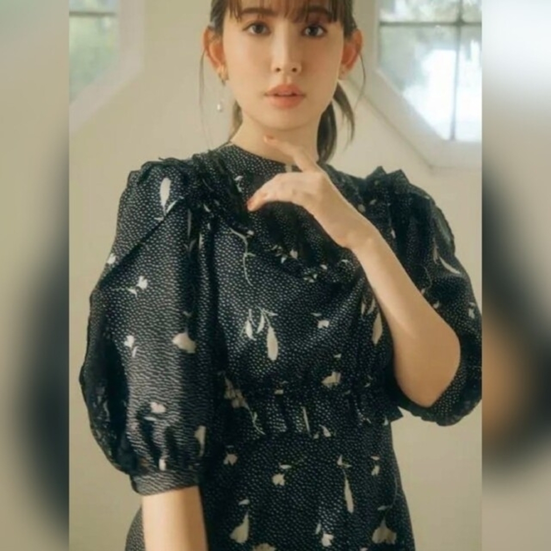 Her lip to(ハーリップトゥ)のAutumn Floral Lace Trimmed Dress レディースのワンピース(ロングワンピース/マキシワンピース)の商品写真