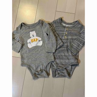 ベビーギャップ(babyGAP)のMintt様　baby GAP ロンパース　2枚セット　長袖　くま(ロンパース)