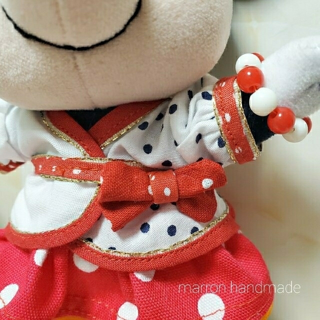 ディズニーぬいもーず◎ミニーちゃんコスチューム◎ エンタメ/ホビーのおもちゃ/ぬいぐるみ(キャラクターグッズ)の商品写真