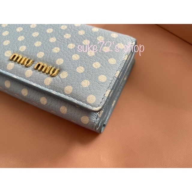 miumiu(ミュウミュウ)の♡miumiu♡2021-22新作 マドラス ドット がま口 コンパクト財布 レディースのファッション小物(財布)の商品写真