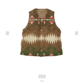 VISVIM - KORA DOWN VEST NATIVE BLANKET khaki サイズ2の通販|ラクマ